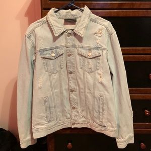 Light Blue Ripped Jean Jacket